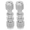 2Pcs Compression Bulkhead 316 Stainless Steel Double Ferrule Fitting Connector Accessory??3 2
