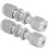 2Pcs Compression Bulkhead 316 Stainless Steel Double Ferrule Fitting Connector Accessory??3 4