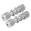 2Pcs Compression Bulkhead 316 Stainless Steel Double Ferrule Fitting Connector Accessory??3 5
