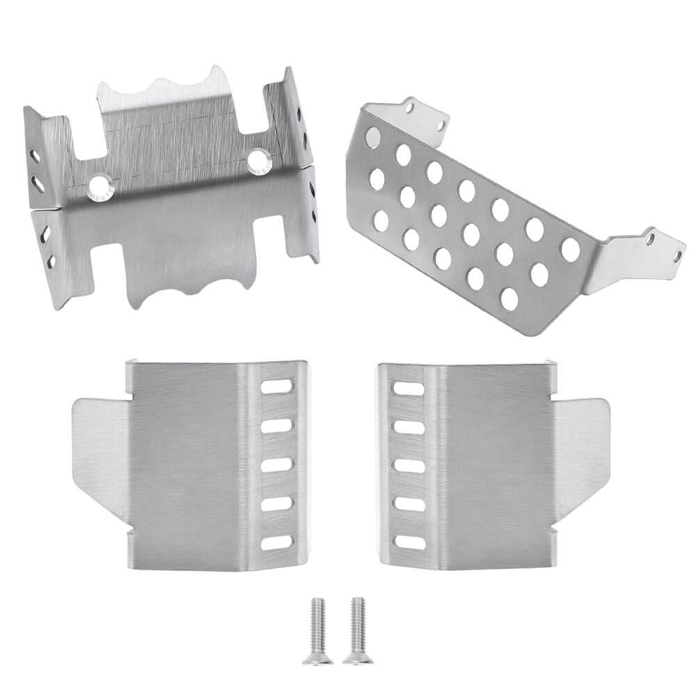 Rc Car Chassis Armor 4Pcs Stainless Steel Guard For Crossrc 1/8 Emo X3 Rc Crawler Protection 9455672925242