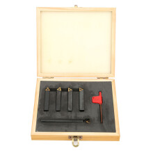 5Pcs Indexable Turning Tool Set Cemented Carbide Insert for Cutting Chamfering F4-1-10mm