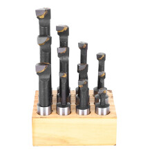 12PCS F1 Type Boring Cutter 5/8 Inch CNC Milling Tools Kit Set Thick Hardware Accessory High-Speed Steel