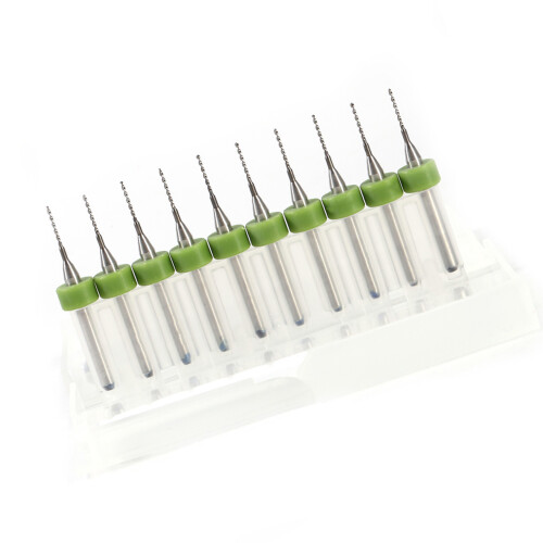 Mini Mirco Solid PCB Print Circuit Board CNC Drill Bits Tools (0.7mm) 2