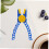 Brick Separator Tool 2pcs for  Quick Removal with Ergonomic Antiskid Grip Blue ABS 5