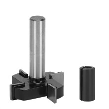 Four Blade T Type Cutter Black Cutting Set Woodworking Tools Durable Hardware Accessory(Four Blade T Black 12 x 1/2 )