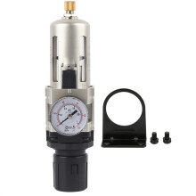 Oil Water Separator Air Compressor Filter Pressure Regulator Single Unit Iron Cup Cover