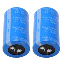 2 Pcs Blue 2.7V 500F Car Farad Capacitor, 35x60mm, Energy Saving