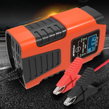 Car Battery Chargers 6V/2A 12V/2A Full Automatic Smart Battery Chargers Maintainer Portable Trickle Chargers Battery Desulfator for Car Motorcycle