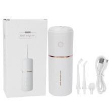 Electric Oral Irrigator Rechargeable Portable Water Teeth Cleaner for Dental CareWhite