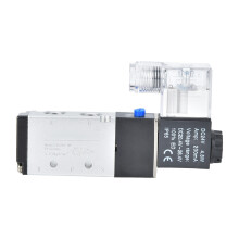 4V210-08 Outlet Type 2-Position 5-Way Solenoid Valve Aluminum Valve AC220V DC24V