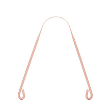 Tongue Scraper Pure Copper Tongue Cleaner Bad Breath Removal Maintain Oral Hygiene Scraper