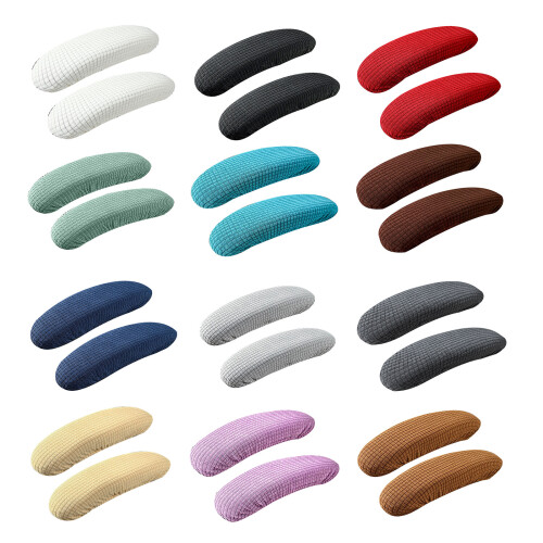 Pack of 2 Protective Armrest Covers= for Ergonomic-Dark Coffee 1
