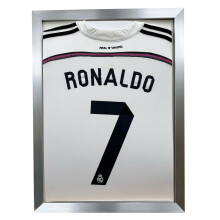 (Silver) DIY Football Shirt Frame: Easy-Insert, Ready to Hang (24x18")