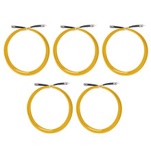 5 Pcs Optical Fiber Cable ST To ST 3 Meter Halogen Free LSZH Coat Optical Fiber Extension Cord