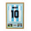 (Oak) DIY Football Shirt Frame: Black 30mm Frame, Light Blue Mount 1