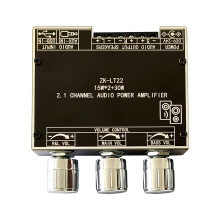 2.1 Channel Audio Amplifier Module Bluetooth Stepless Tuning 10 Sounds Audio Amplifier Board Panel