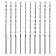 10Pcs Parabolic Drill Bit Good Hardness High Speed Steel Straight Shank 3x100mm