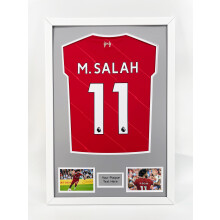 (White) DIY Football Shirt Frame: Signed Jersey Display with Photo & Plaque