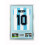 (Silver) DIY Football Shirt Frame: Black 30mm Frame, Light Blue Mount 1