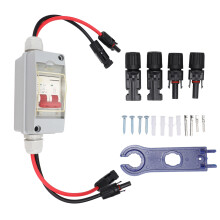 Circuit Breaker MCB 2P DC 500V 32A Disconnect Switch with IP65 Waterproof Distribution Box With Cable and PV Connector