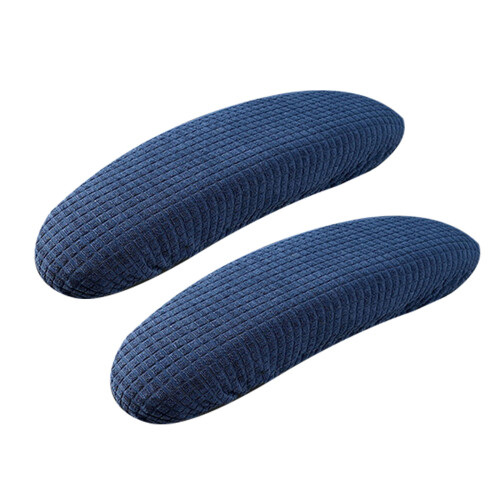 Pack of 2 Protective Armrest Covers= for Ergonomic-Navy blue