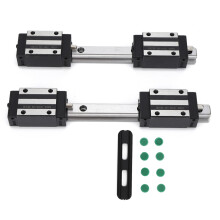 2Pcs Liner Guide Rail Accurate HG15 Strong Interchangeability with 4Pcs HG15 Slide Block