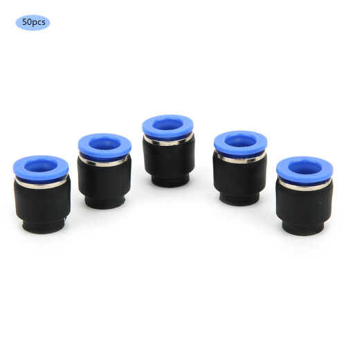 50PCs Air Pipe Plug Pneumatic Cap Plastic Brass Quick Insert PPF Oval Release Ring Hotel Use 1