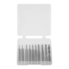 10Pcs Milling Cutter Cemented Carbide Ball Head Spiral Type Engraving Machine Tool 1.0-3.175mm