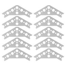 10 Pcs Gusset 120 Degrees 7005 Aluminum Robotic Connection Gusset for TETRIX PRIME