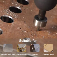 13 Pieces High Speed Steel HSS Drill Bits Hole Saw Set Titanium Plated Saw Cutter 16-53mm for Cutting Stainless Steel, Metal, Alloy