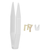 Capital Letter False Tooth Braces Single Hip Hop Fake Teeth Decoration Halloween Tooth AccessoriesGold Y