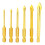 6pcs Triangular Drill Bits Hex Shank Slot Twisted Drilling Bits 3/4/5/6/8/10mm 1