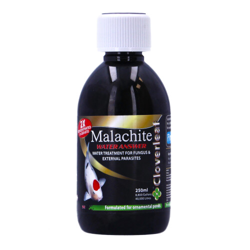 Cloverleaf Malachite Water Answer Double Strength Koi Treatment 250ml