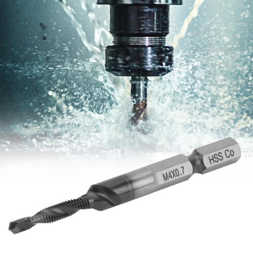 Multifunctional Compound Tap Screwdriver Drilling and Tapping Integrated Dril Bit SetM4 X 0.7 (TIAIN) 1