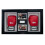 Double Boxing Glove Display Case: 5-inch Deep Black Frame, Photo & Title Box 1
