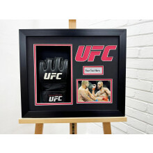 UFC Glove Display Case: 3D Box Frame, Photo & Title Box