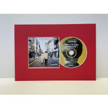 (Red) A4 CD & Cover Display Mount - Acid-Free Mountboard