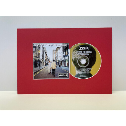 (Red) A4 CD & Cover Display Mount - Acid-Free Mountboard