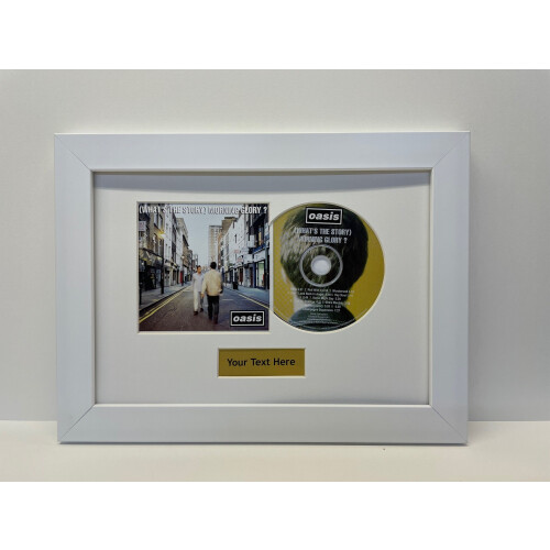 (Red, White) Framed CD & Cover Art Display: Custom Music Gift
