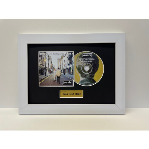 (Red, White) Framed CD & Cover Art Display: Custom Music Gift 2
