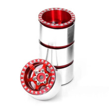 RC Crawler Metal Wheel Rims 1.0 Inch Beadlock for SCX24 TRX4M AX24 FCX24 Durable OffRoad Upgrade
