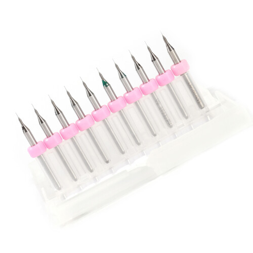 PCB Print Circuit Board Carbide Micro Drill Bits Tool Set (0.1mm) 2