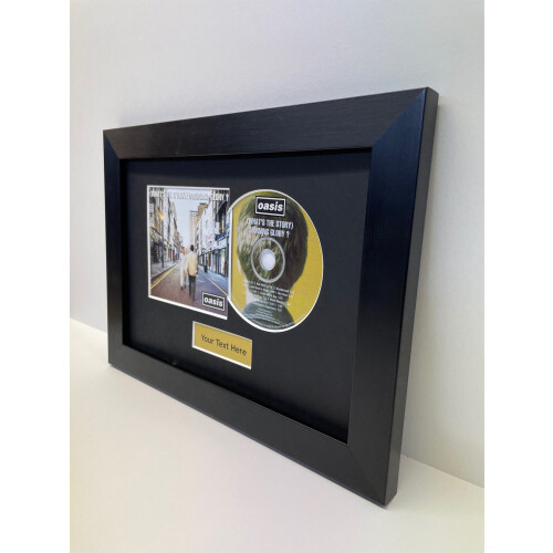 (Grey, Black) Framed CD & Cover Art Display: Custom Music Gift 2