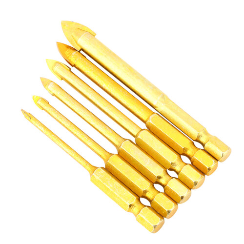 6pcs Triangular Drill Bits Hex Shank Slot Twisted Drilling Bits 3/4/5/6/8/10mm 2