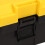 Plastic Tool Box 2 Layer Portable Storage Hardware Organizer for Home Craftsman Garage with Handle Locking 14in 6