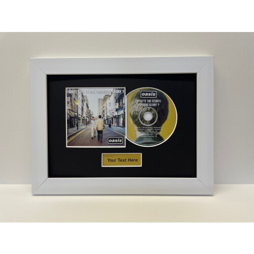 (Grey, White) Framed CD & Cover Art Display: Custom Music Gift 2