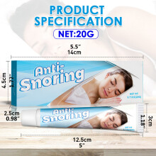 Natürliche Kräuter-Anti-Schnarch-Creme 20 g für Erwachsene Schlafunterstützung