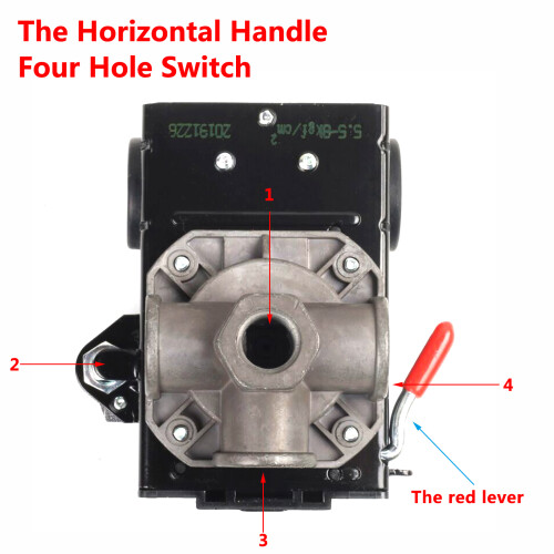 Quality Air Compressor Pressure Switch Control 95-125 PSI 4 Port 1