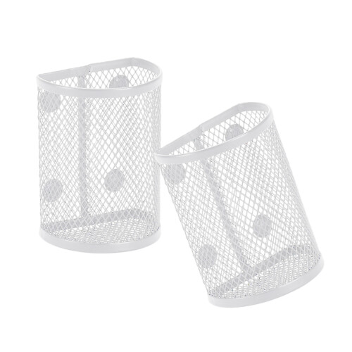 Space Saving Magnetic Pen Cans for Refrigerator Pencil-2 white