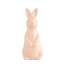 Elegant Ceramic Rabbit Statue Animal Sculpture Perfect For-Pink